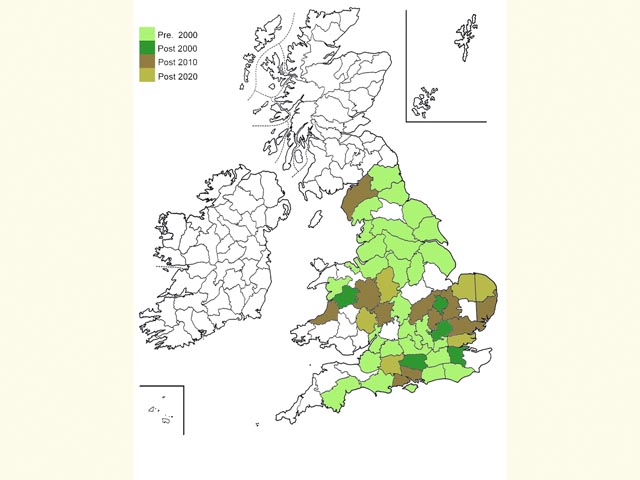  Distribution map Copyright Martin Evans 