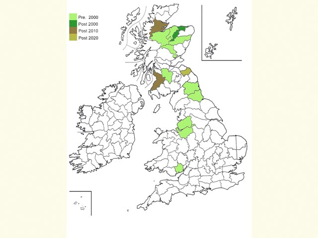  Distribution map Copyright Martin Evans 