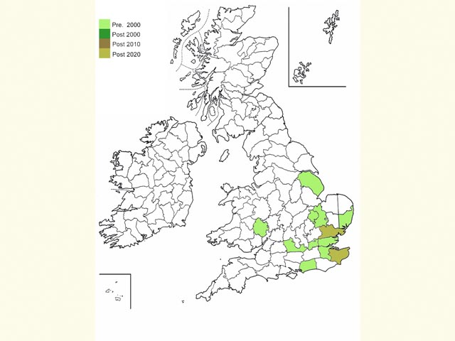  Distribution map Copyright Martin Evans 