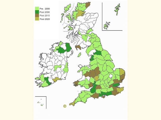  Distribution map Copyright Martin Evans 