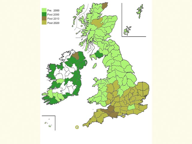  Distribution map Copyright Martin Evans 