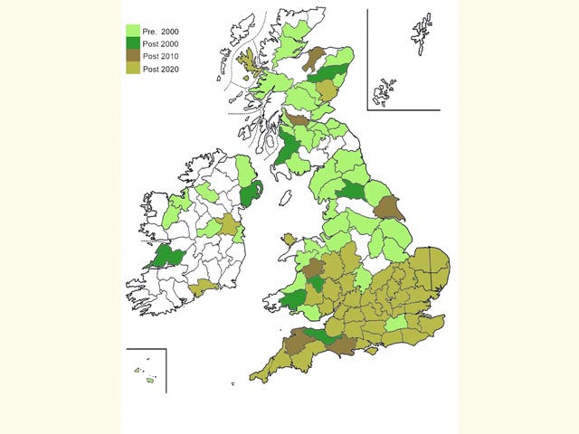  Distribution map Copyright Martin Evans 