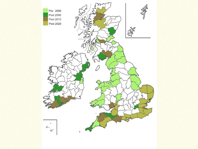  Distribution map Copyright Martin Evans 
