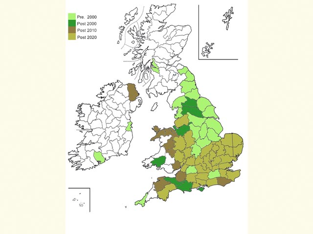  Distribution map Copyright Martin Evans 