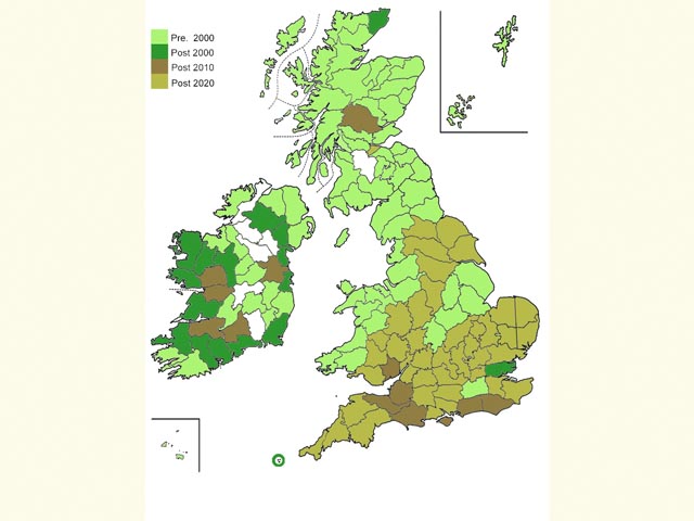  Distribution map Copyright Martin Evans 