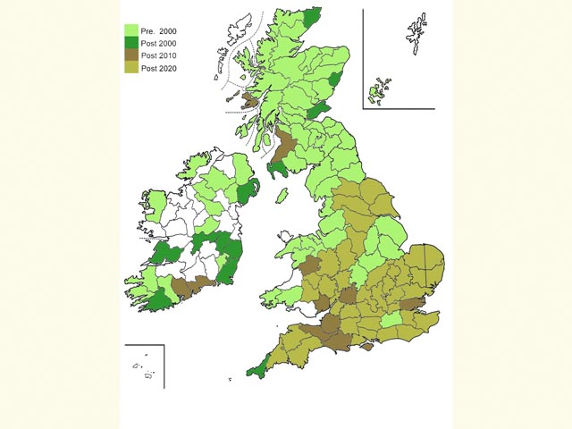  Distribution map Copyright Martin Evans 