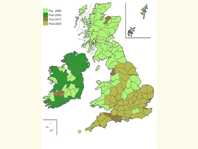  Distribution map Copyright Martin Evans 