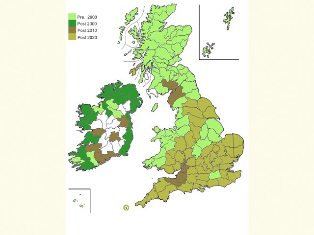  Distribution map Copyright Martin Evans 