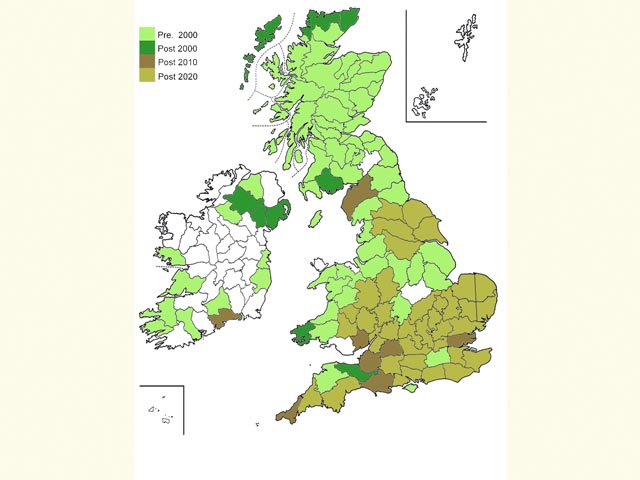  Distribution map Copyright Martin Evans 