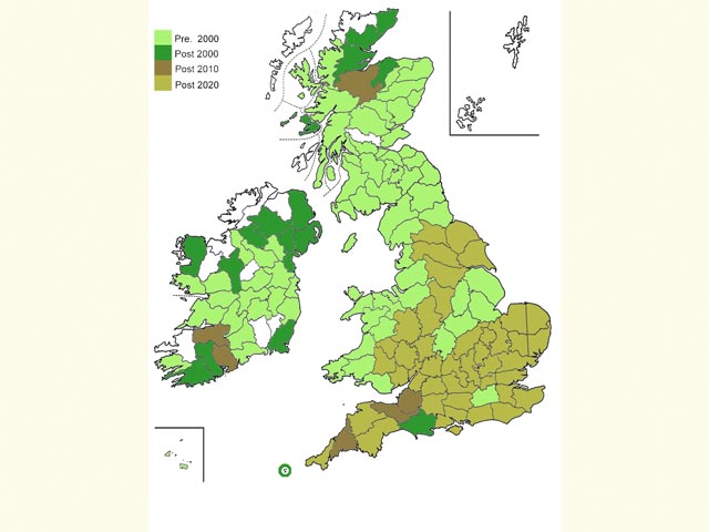  Distribution map Copyright Martin Evans 