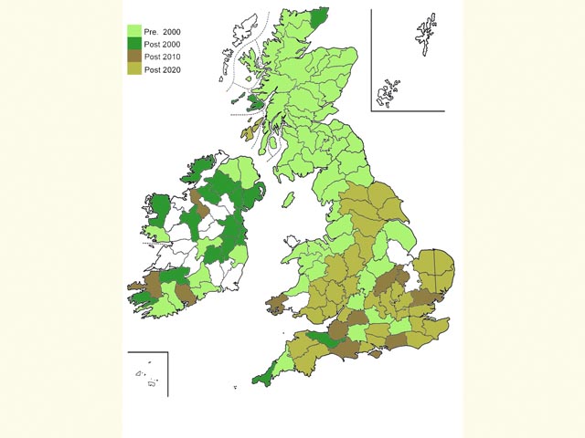  Distribution map Copyright Martin Evans 