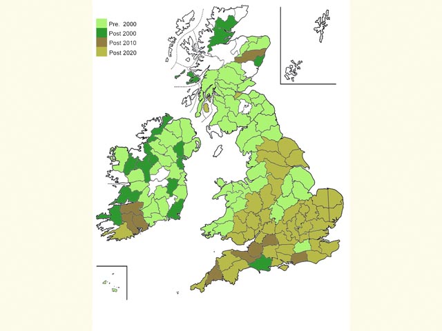  Distribution map Copyright Martin Evans 