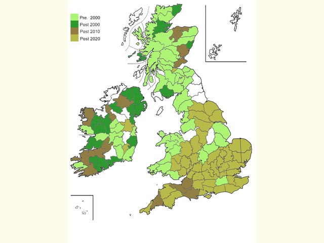  Distribution map Copyright Martin Evans 