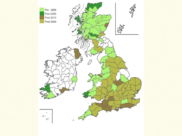  Distribution map Copyright Martin Evans 