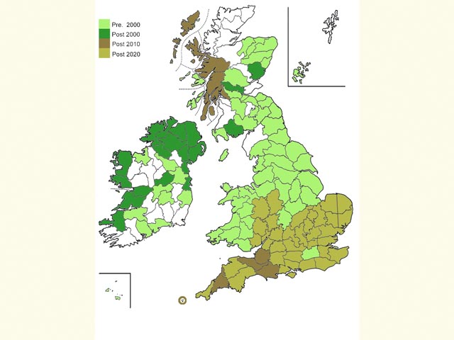  Distribution map Copyright Martin Evans 