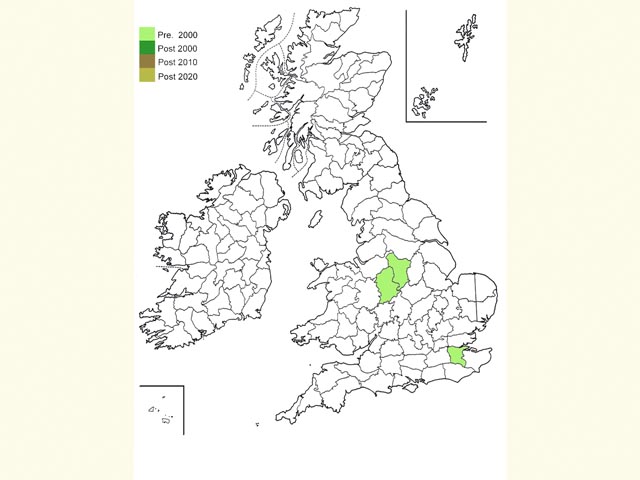  Distribution map Copyright Martin Evans 