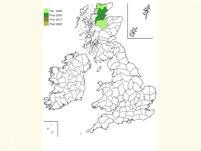  Distribution map Copyright Martin Evans 