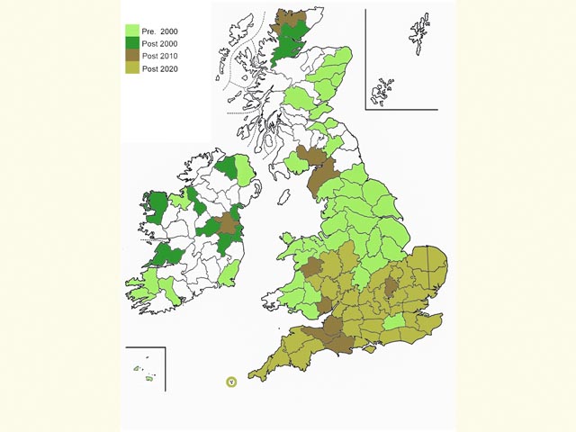  Distribution map Copyright Martin Evans 