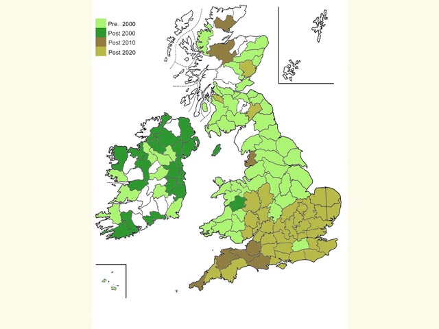  Distribution map Copyright Martin Evans 