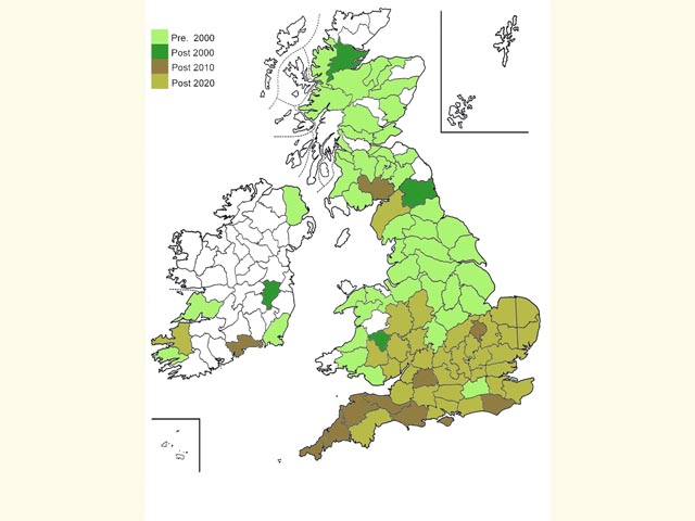  Distribution map Copyright Martin Evans 