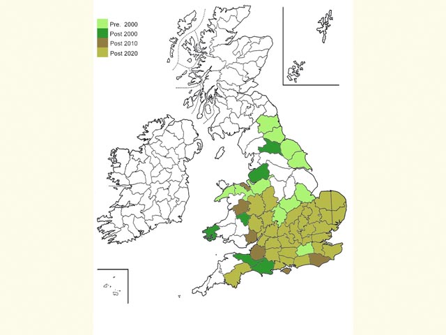  Distribution map Copyright Martin Evans 
