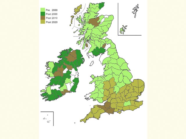  Distribution map Copyright Martin Evans 