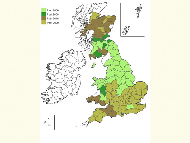  Distribution map Copyright Martin Evans 