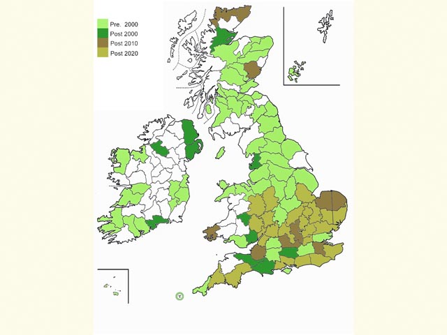  Distribution map Copyright Martin Evans 