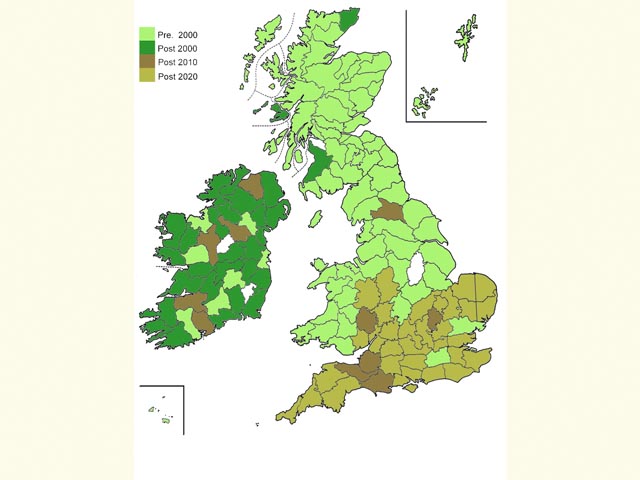  Distribution map Copyright Martin Evans 