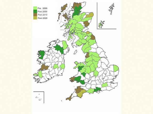  Distribution map Copyright Martin Evans 