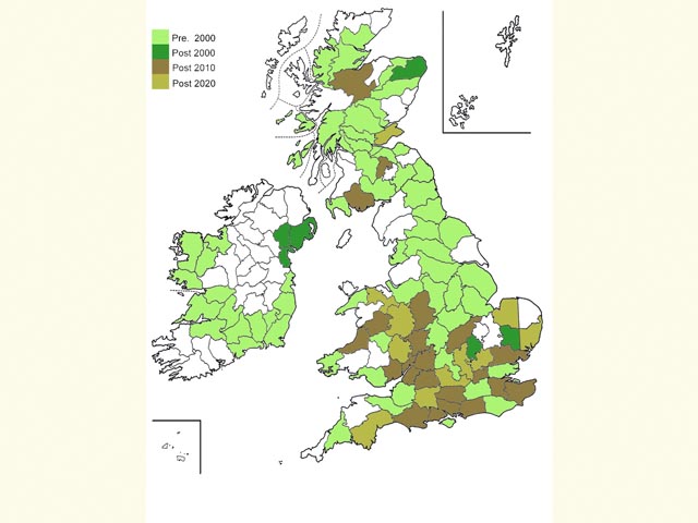  Distribution map Copyright Martin Evans 