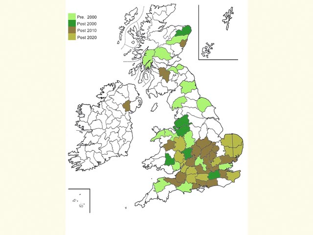  Distribution map Copyright Martin Evans 