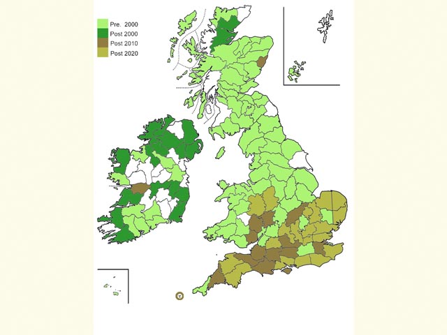  Distribution map Copyright Martin Evans 