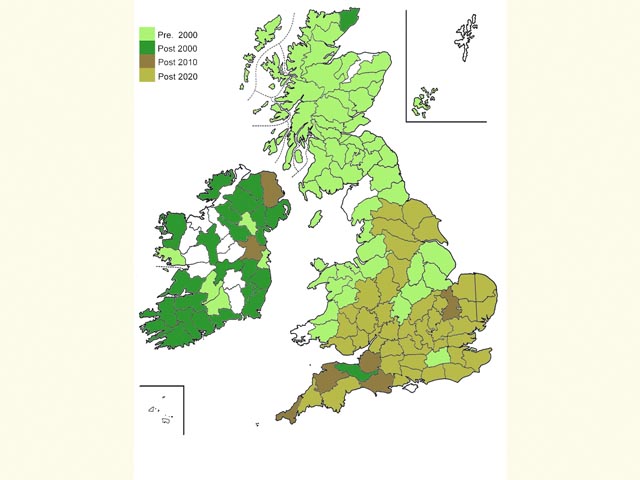  Distribution map Copyright Martin Evans 