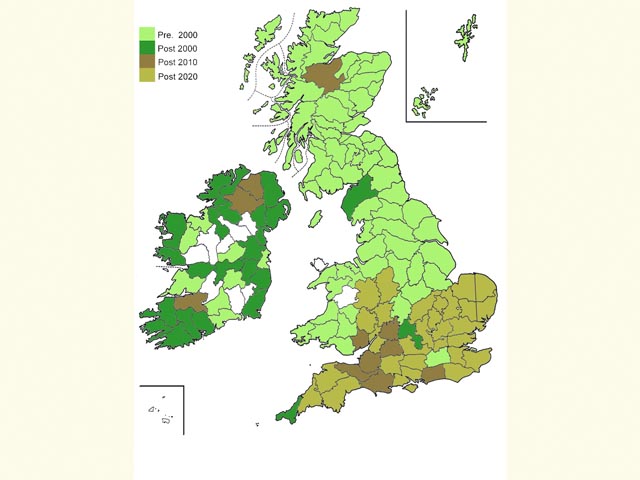  Distribution map Copyright Martin Evans 