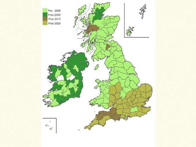  Distribution map Copyright Martin Evans 