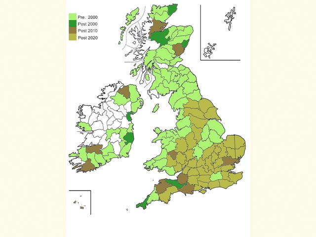  Distribution map Copyright Martin Evans 