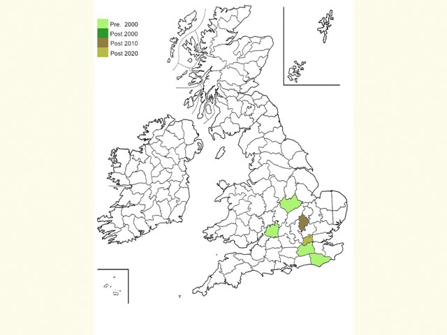  Distribution map Copyright Martin Evans 