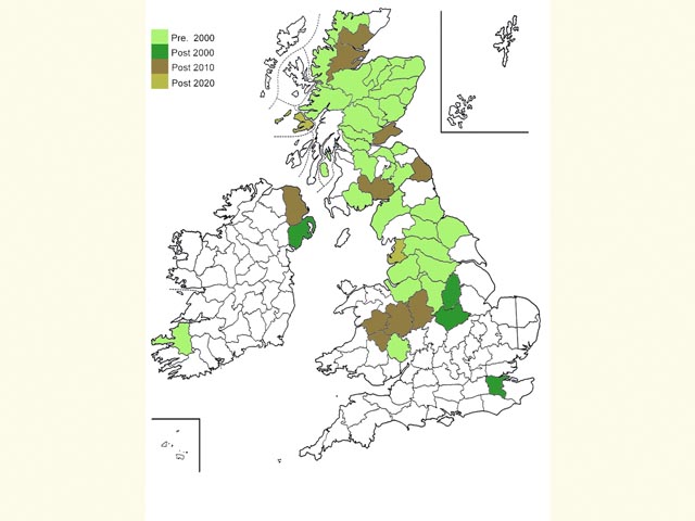  Distribution map Copyright Martin Evans 