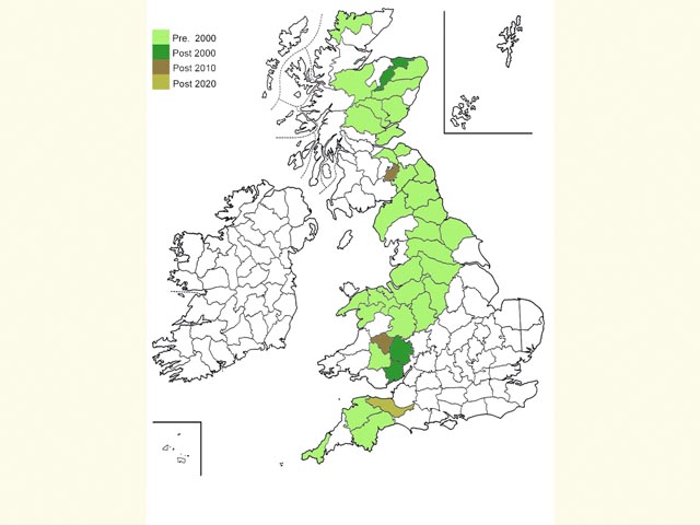  Distribution map Copyright Martin Evans 