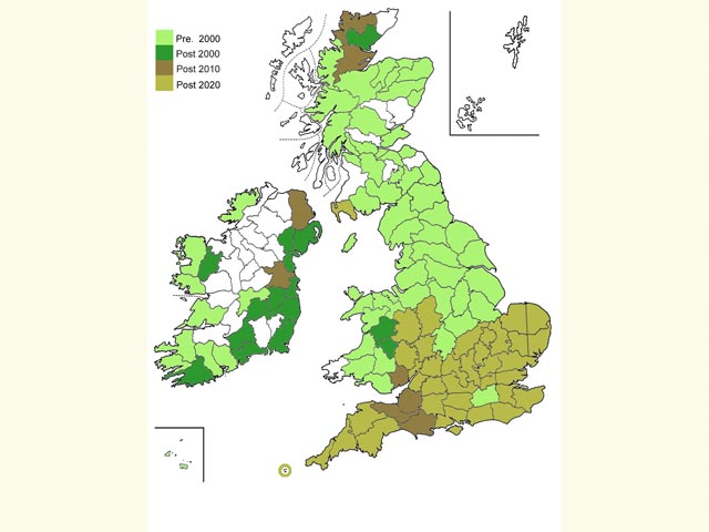  Distribution map Copyright Martin Evans 