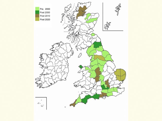  Distribution map Copyright Martin Evans 