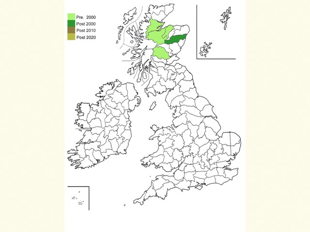  Distribution map Copyright Martin Evans 
