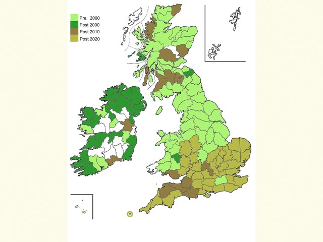  Distribution map Copyright Martin Evans 