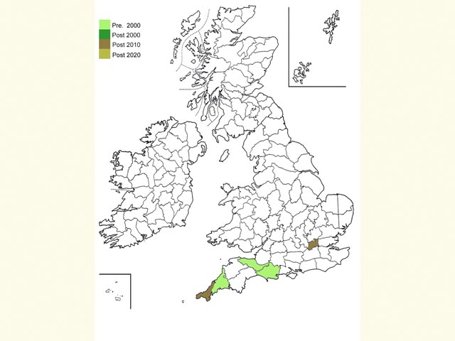  Distribution map Copyright Martin Evans 