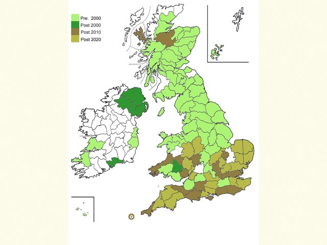  Distribution map Copyright Martin Evans 
