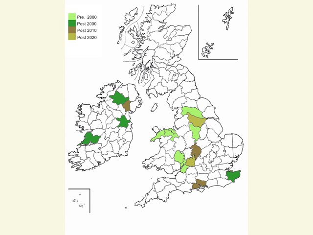  Distribution map Copyright Martin Evans 