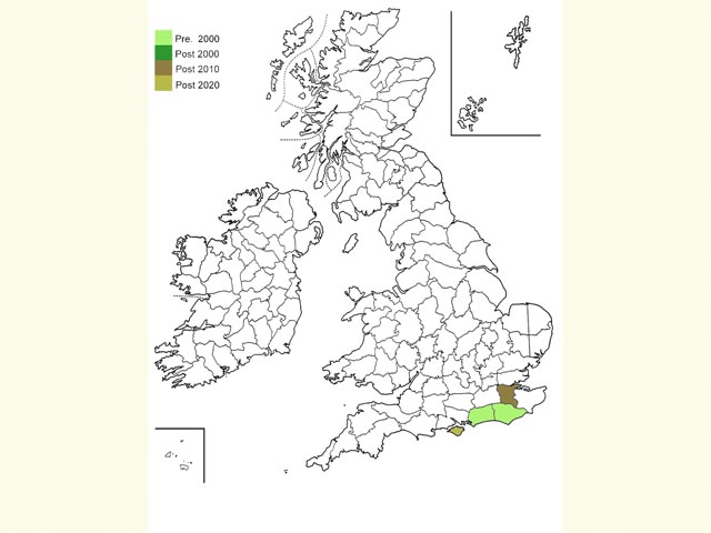  Distribution map Copyright Martin Evans 