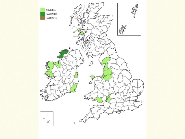  Distribution map Copyright Martin Evans 