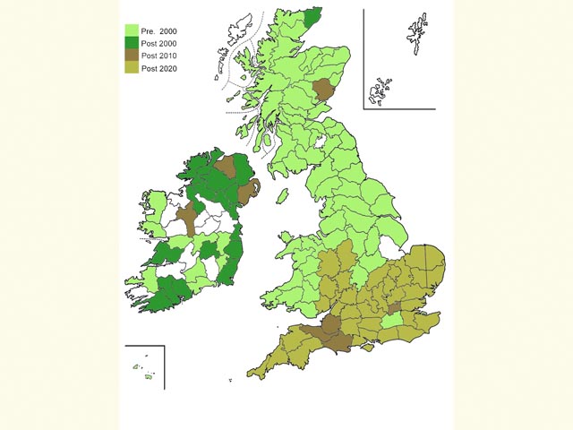  Distribution map Copyright Martin Evans 